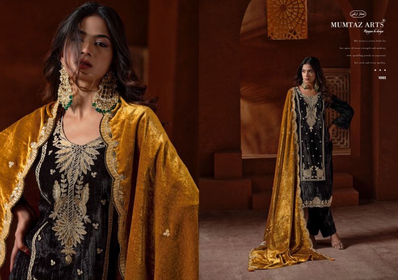 Rangon Ki Dunya By Mumtaz Arts Crush Velvet Salwar Kameez